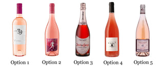 Rosé Wines and Blooms Designer Bouquet