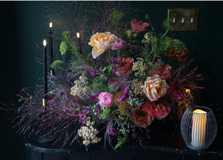 Botanical Welcome Table Arrangement
