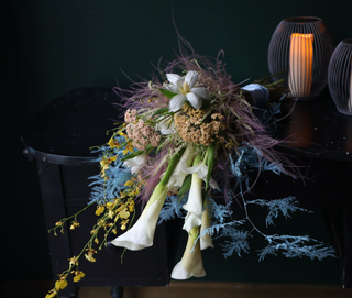 Cascading Botanical Bridal Bouquet